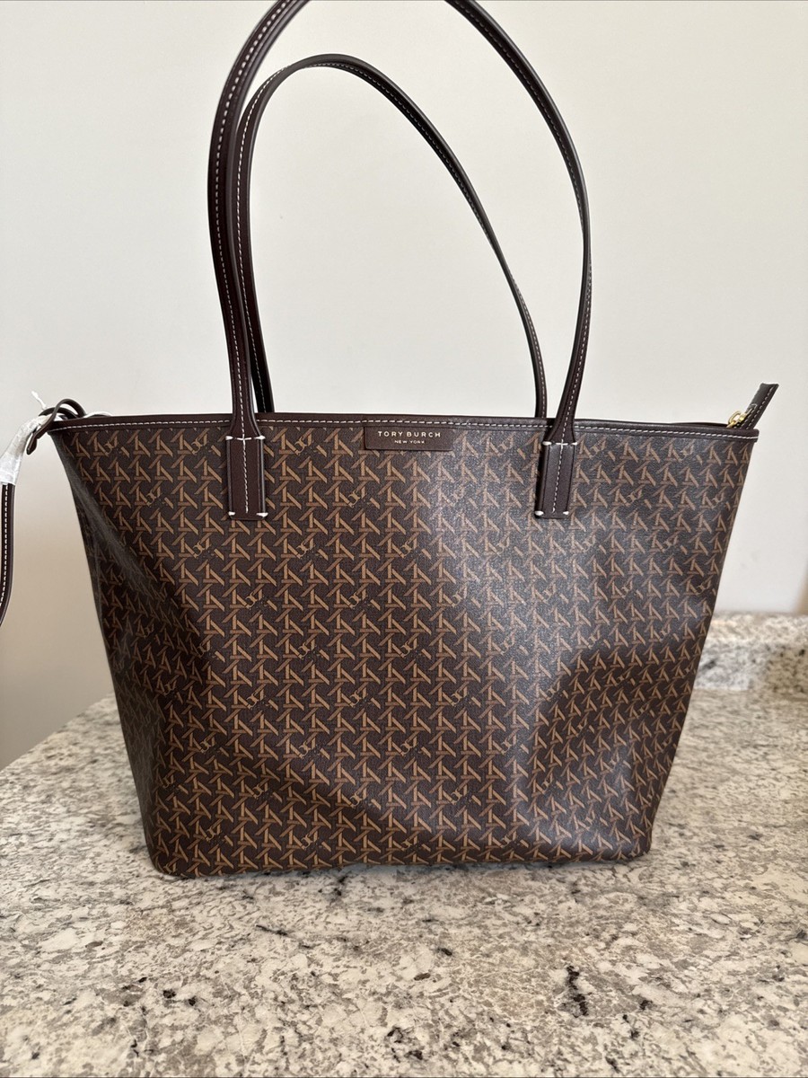 Tory Burch Ever Ready Tote Walnut Brand New | eBay