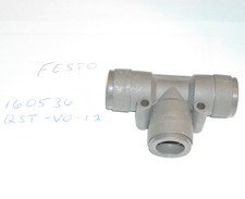 160536, QST-V0-12, 1pc, Festo, Push-In T-Fitting, Connector, New