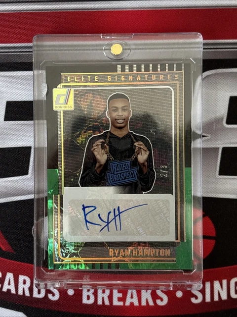 Panini 2025-26 Donruss Ryan Hampton Texas Tech Rated Prospect Auto FOTL 2/3