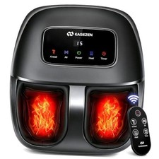 Foot Massager with Heat for Neuropathy Plantar Fasciitis Relief Gray