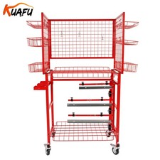 Paint Prep Cart Fits 12"& 24" Masking Paper Rolls,with Masking Paper Dispenser