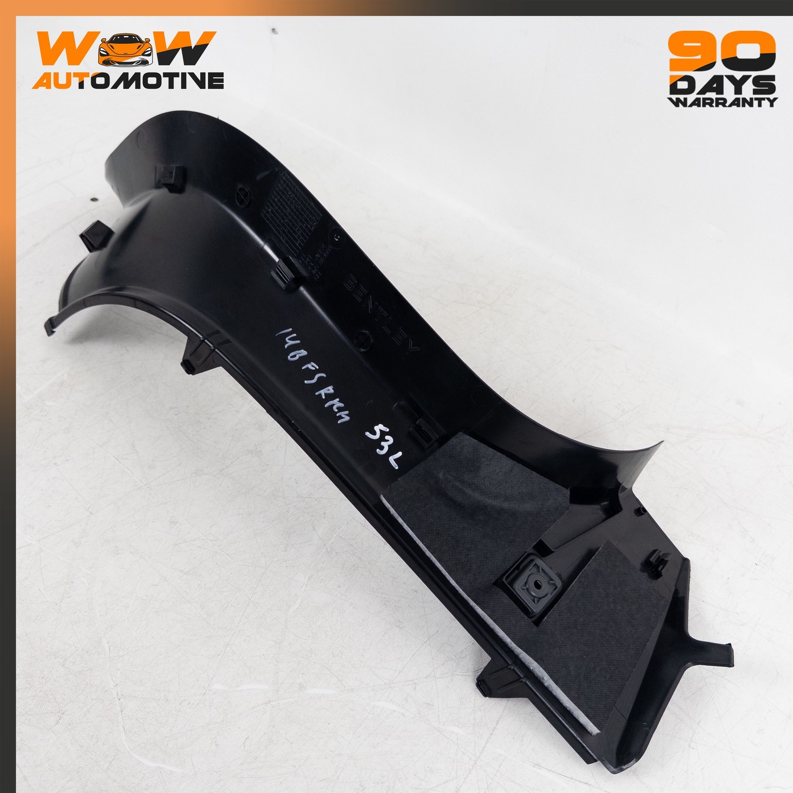 06-19 BENTLEY FLYING SPUR REAR RIGHT INTERIOR TRIM PROTECTIVE SLEEVE OEM