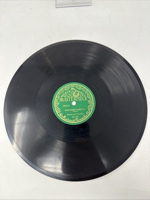 1940s Masterpiece-god Bless America/ Star Spangled Banner 8537 10''78 LP Vinyl Re