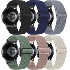 6 Pack Elastic Bands for Samsung Galaxy Watch 7 Band 40mm 44mm, Adjustable So...
