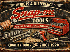 Snap On Tools Quality Tools Since 1920  9"x12" Metal Sign Made In USA