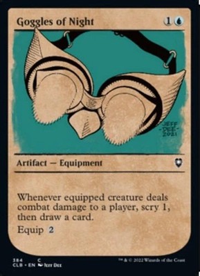 ''Goggles Of Night'' - Magic The Gathering - CLB / Showcase