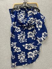 1970s-Style Hawaiian Sarong Wrap Skirt Halter Bikini Top Size Unknown