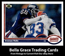 1991 Upper Deck Everson Walls #318 New York Giants NFL Football
