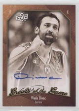 2009-10 Upper Deck Greats of the Game Auto Vlade Divac #48 Auto HOF 0j6w