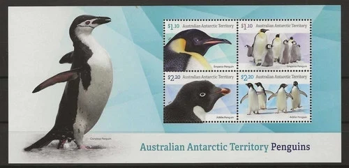 2022 AAT Decimal Stamps - AAT Penguins  - MNH Minisheet