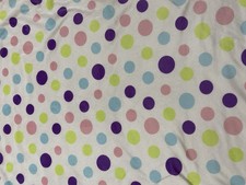 KIDGETS Dots Baby Blanket Sherpa Pastel Plush Cream Lovey