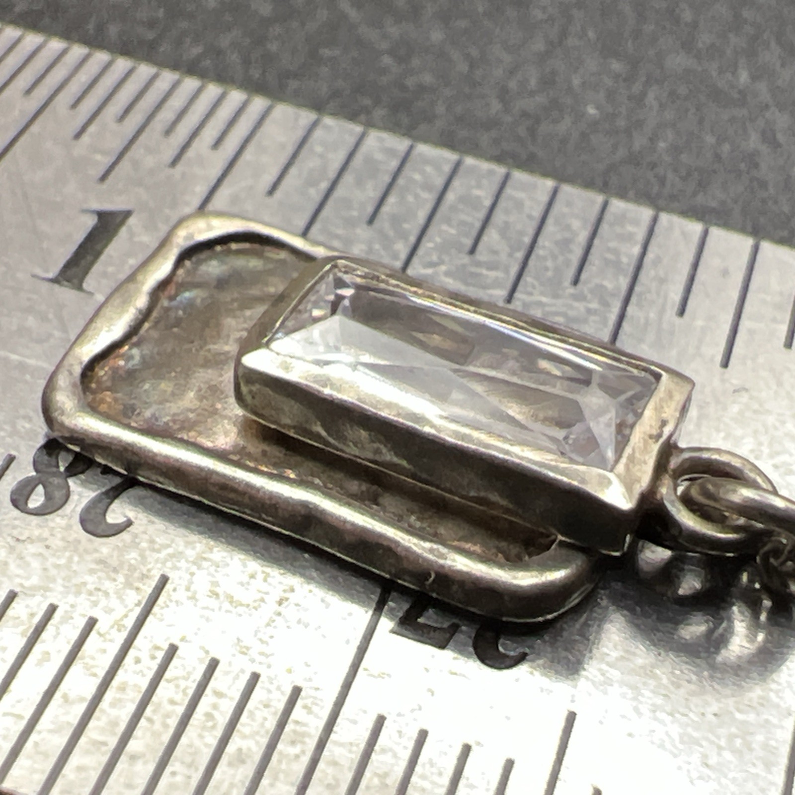 Silpada ~ N3097 Creative Spark ~  Pendant Necklace CZ 925 Sterling Silver ~ 16”