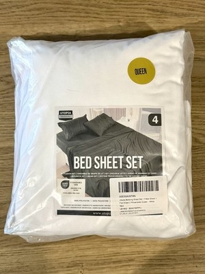 Utopia Bedding Queen Sheet Set   4 Piece Bed Sheets for Queen Size