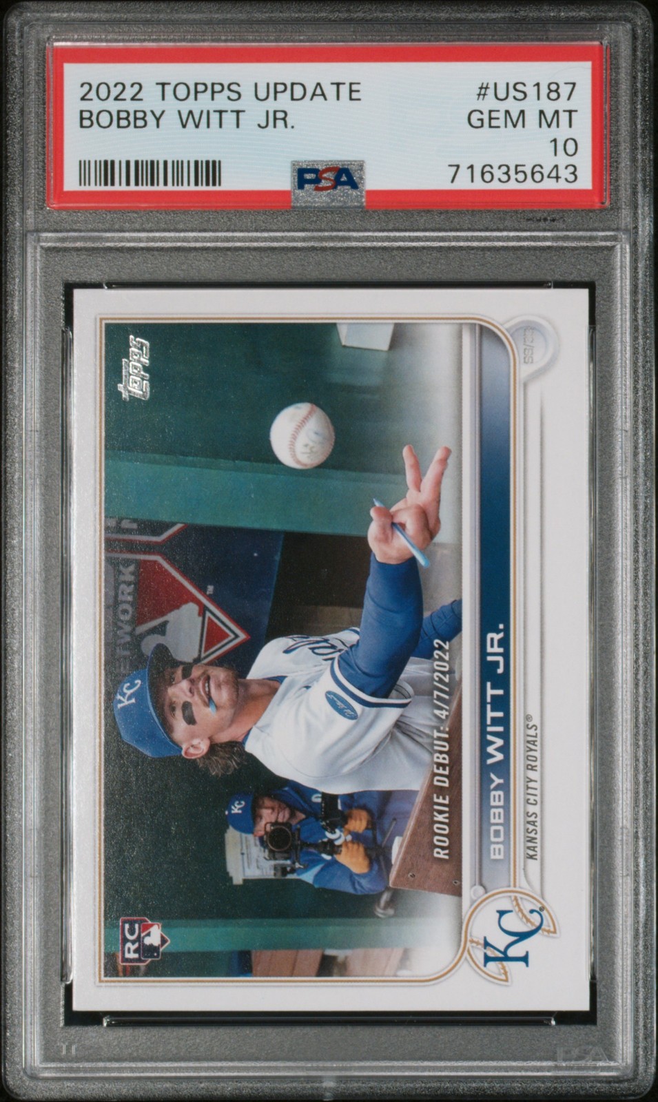 Topps Bobby Witt front