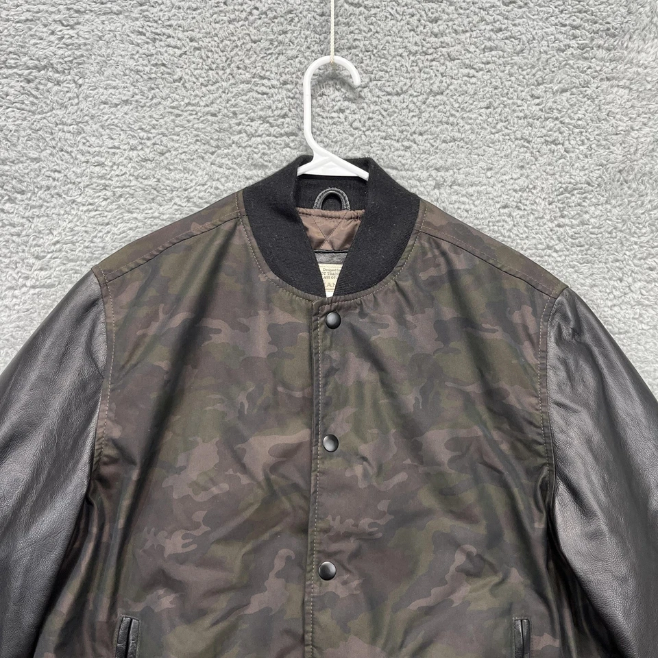 Chaqueta Cockpit EE. UU. Para Hombres XL Camuflada Cuero Bombardero CPT Piloto Civil Acolchada EE. UU. Foto 2 de 4