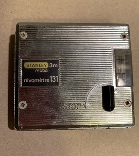 VTG STANLEY MABO NIVOMETRE N131 TAPE MEASURE LEVEL SAE/MM MADE IN FRANCE