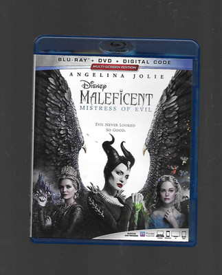 Maleficent: Mistress of Evil (Blu-ray + DVD + Digital, 2014) Angelina Jolie