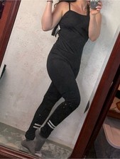 Weissman Black Unitard Jumpsuit Dance Costume NEW Size XXL Adult Sporty