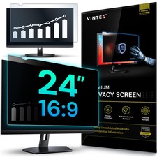 24 Inch 16:9 Privacy Screen for Computer Monitor and Laptop - Anti Glare Prot...
