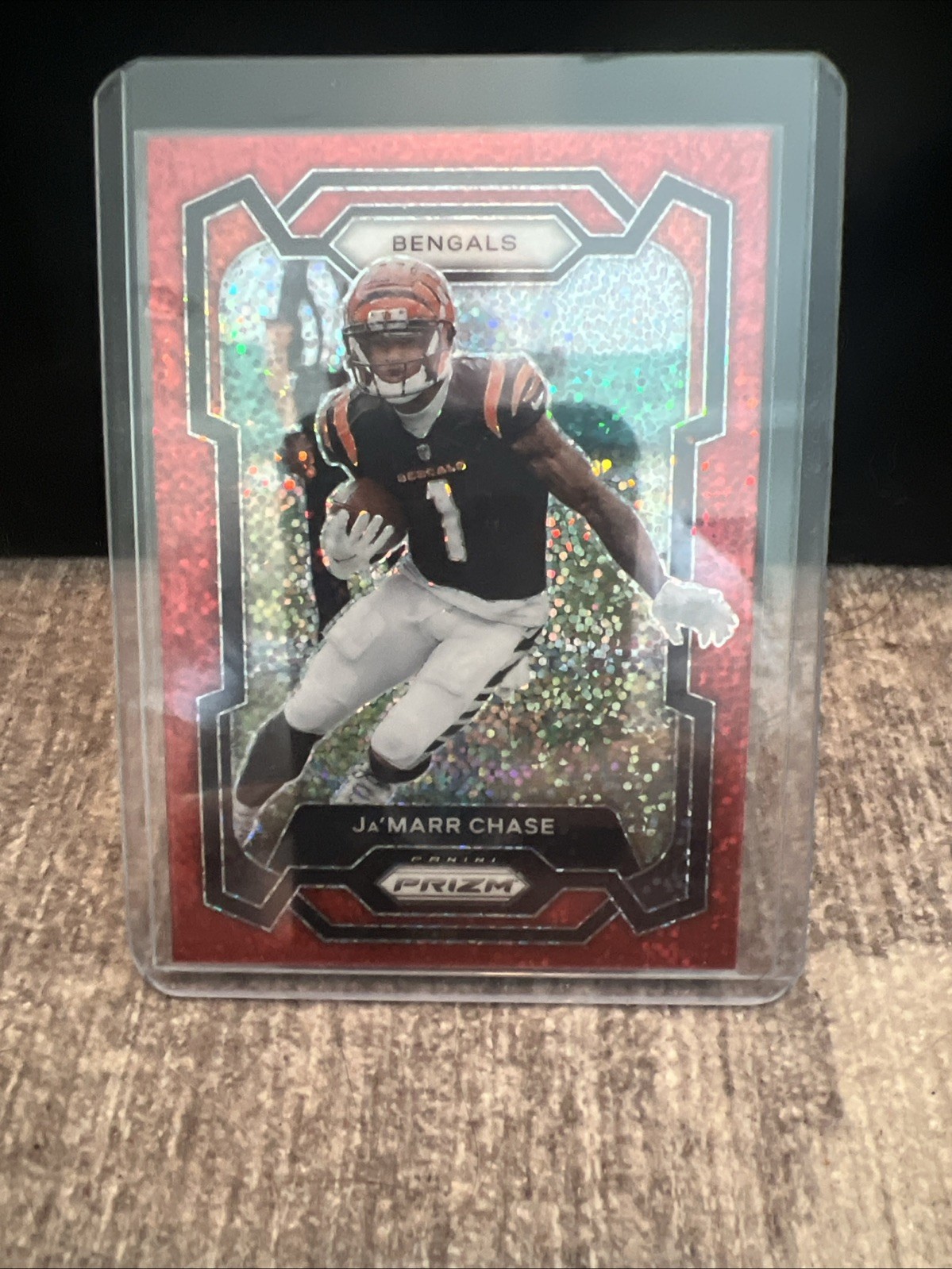 2023 Panini Prizm - Ja'Marr Chase #56 Red Sparkle Prizm