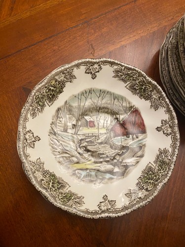 🍂 Set of 15 Vintage Johnson Brothers Friendly Village 16 Cups & 15 Saucers - Picture 8 of 19