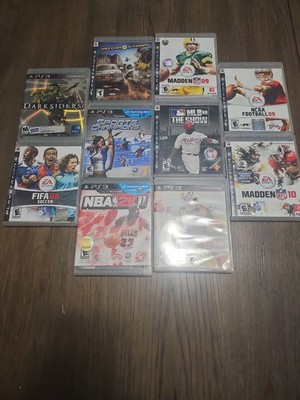 Playstation 3 Game Lot Of 10 Nba2k 11 Madden 9-10-11 MLB 08 Fifa 08 