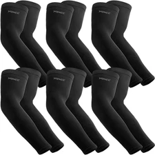 6 Pairs Arm Sleeves - Tattoo Cover up - Sports UV Sun Protection Cooling Sleeve