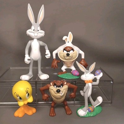 Vtg 1994 Looney Tunes Applause Tyco PVC Figurines Lot of 5 Bugs Bunny Taz Tweety