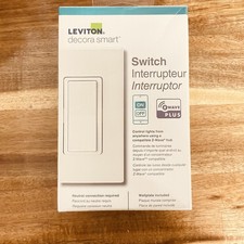 Leviton Decora Smart Z-Wave Plus v3 Smart Switch, R02-ZW15S-1RW