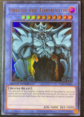 Obelisk the Tormentor Yu-Gi-Oh Legendary Collection LC01-EN001 | eBay