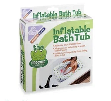 Mommy's Helper Inflatable Bath Tub Froggie Collection,6-24 Months OPEN BOX