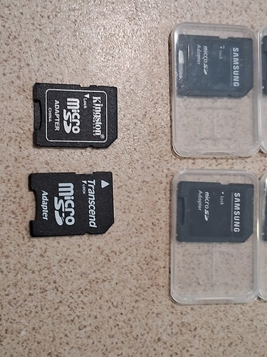 Job Lot Qty 8 MICRO SD SDHC MEM CARD ADAPTOR ADAPTOR CONVERTER TO STANDARD SD - Picture 2 of 4