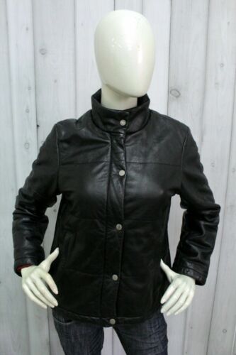 TOMMY HILFIGER Woman Size S Leather Jacket Chiodo… - image 1
