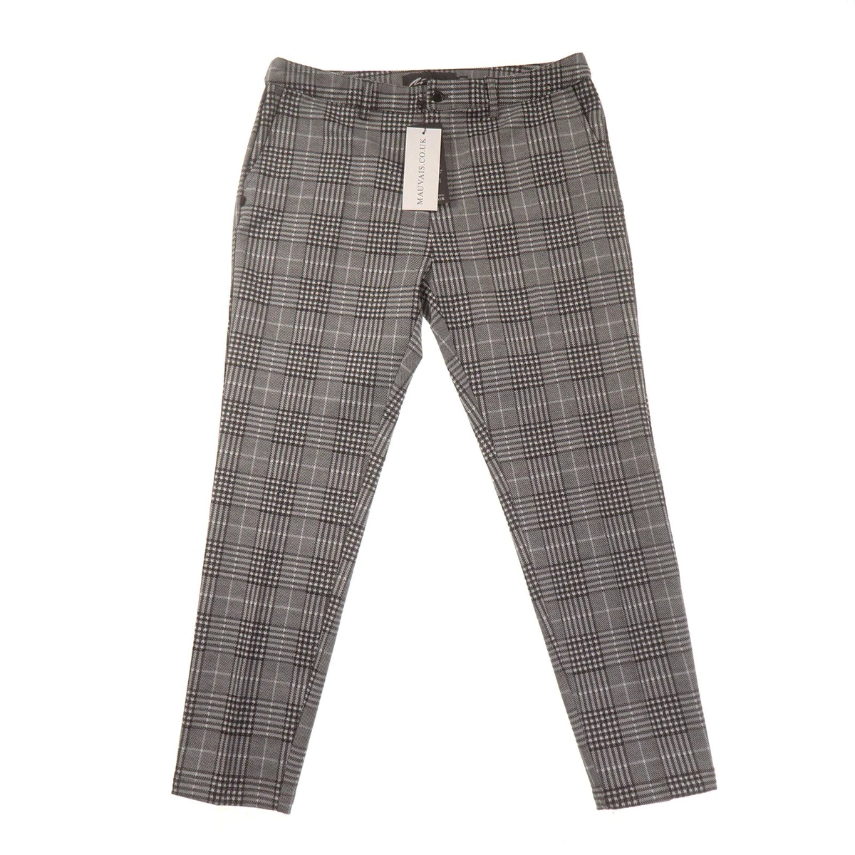 Cropped checked trousers womens sale