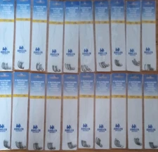 20-pack lot/ 120 hooks SNELLED FISH HOOK BRONZE BAIT HOLDER size 6 on  LEADER 7"