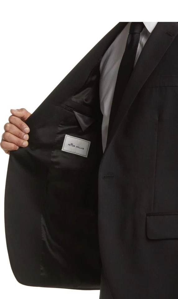 Peter Millar Black Tuxedo Size 42 Regular MSRP $1098 - Image 4 of 4