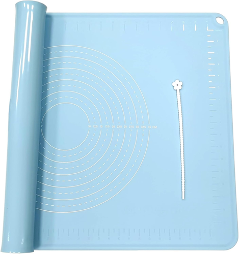 Silicone Baking Mat 28" X 20", Extra Thick Dough Rolling Mat with Measurements a - Picture 7 of 12
