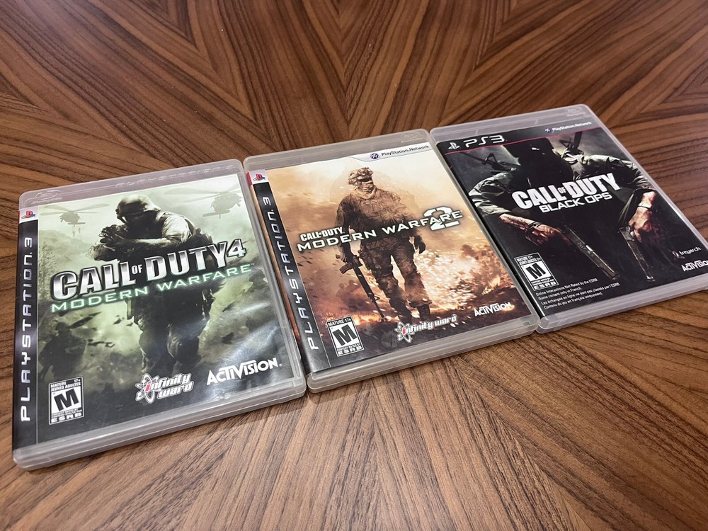 PS3 Bundle - Call of Duty 4 (CIB)+Call of Duty MW2 (CIB)+Call of Duty BO1 (CIB)