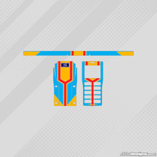 FA ALONSO 2011 STYLE GEL COAT FULL WRAP AUFKLEBER KIT FÜR UNIPRO STOPPUHR KARTING