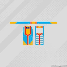 FA ALONSO 2011 STYLE GEL COAT FULL WRAP STICKER KIT FOR UNIPRO STOPWATCH KARTING