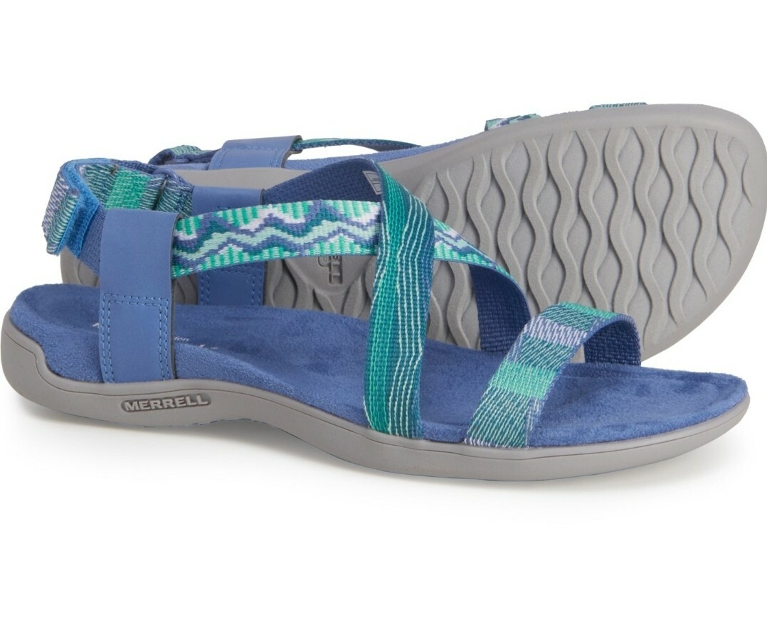 Merrell District Kalbury sandalo con cinturino incrociato in cardo taglia 7