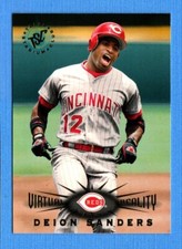 1995 Stadium Club Virtual Reality #61 Deion Sanders Reds