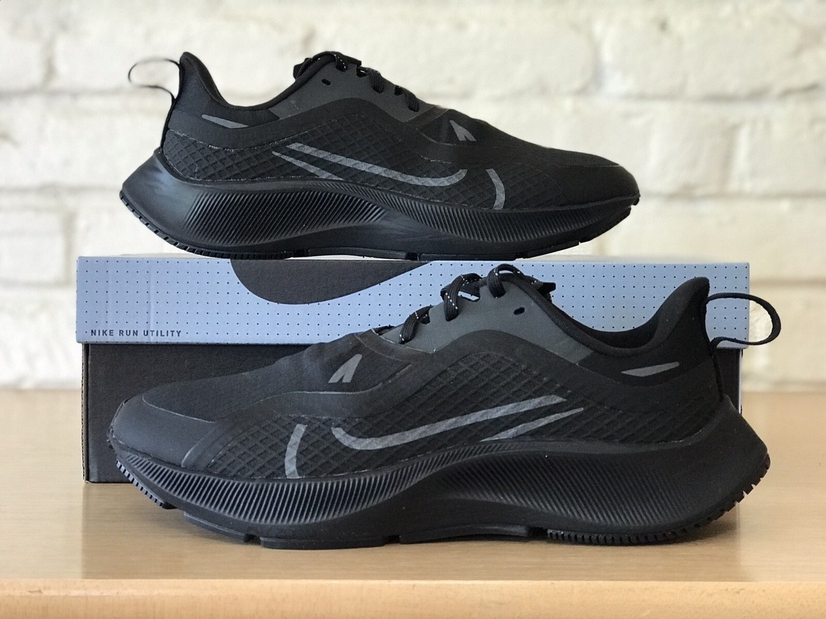 Women's Nike Air Zoom Pegasus 37 Shield Black Anthracite Grey