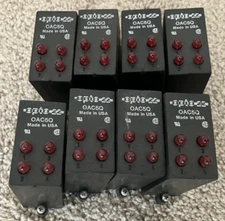Lot of 8 - OPTO22 OAC5Q Quad Pak 4-Channel AC Output 5 DC Logic Solid State