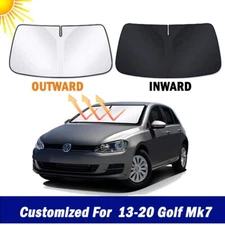 New Thick Foldable Windshield Sun Shade for Volkswagen Golf Mk7 13-20 Visor