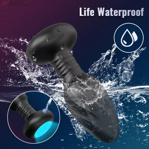 Rotating Anal Butt Plug Dildo Vibrator Prostate Massager Sex Toys for Men Women - Picture 4 of 28