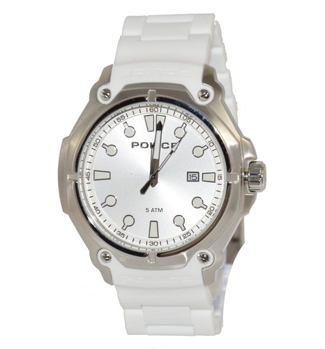 POLICE PROTECTOR PL.13939JS/04 OROLOGIO UOMO DATA BIANCO LISTINO 109€  SOTTOCOSTO | eBay