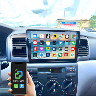 1+16GB ANDROID 13 CAR STEREO GPS NAVI WIFI BT RADIO FOR TOYOTA COROLLA 2003-2008