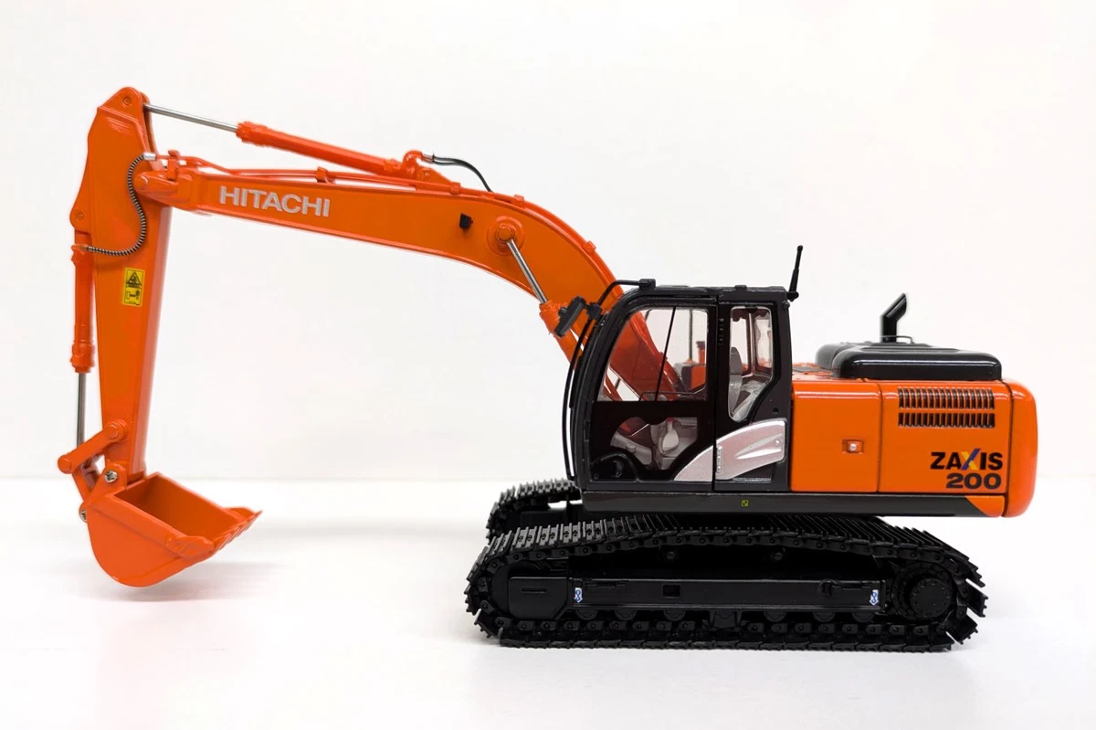 Orange 1:50 Excavator Contemporary Manufacture Diecast