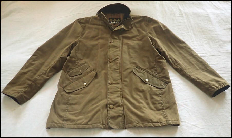 ジャケット・アウター Barbour LUNDY Barbour Lundy Traveller Heavyweight Thornproof Wax Utility Jacket